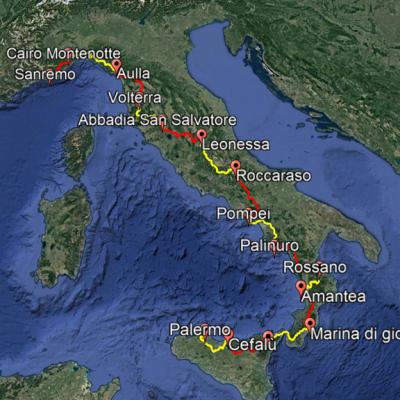 Mappa Italian Cannonball Intera